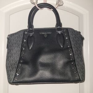 Michael Kors Black and Gray Satchel